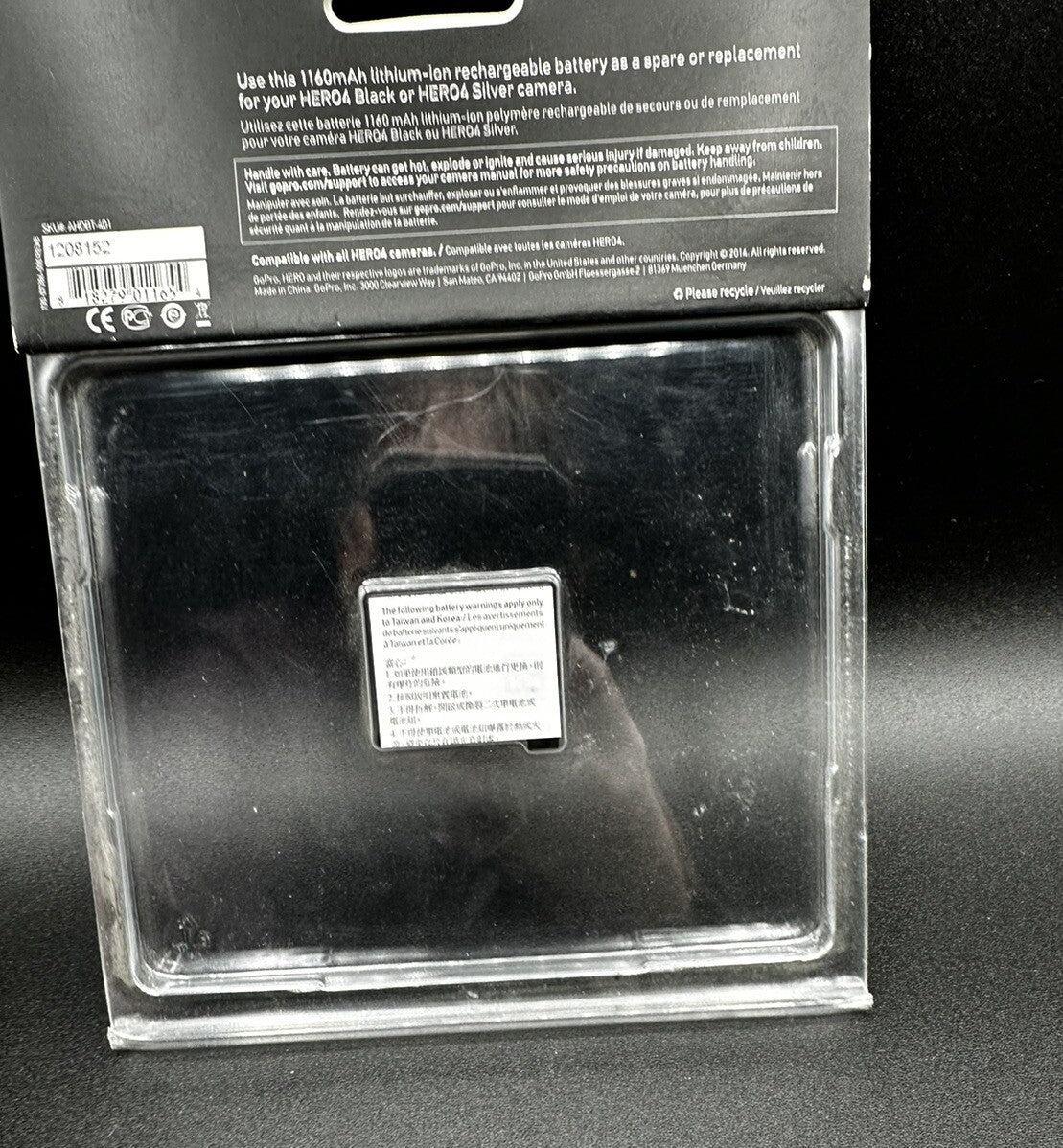 Battery GoPro Official Rechargeable for HERO4 Black, Silver AHDBT-401 New