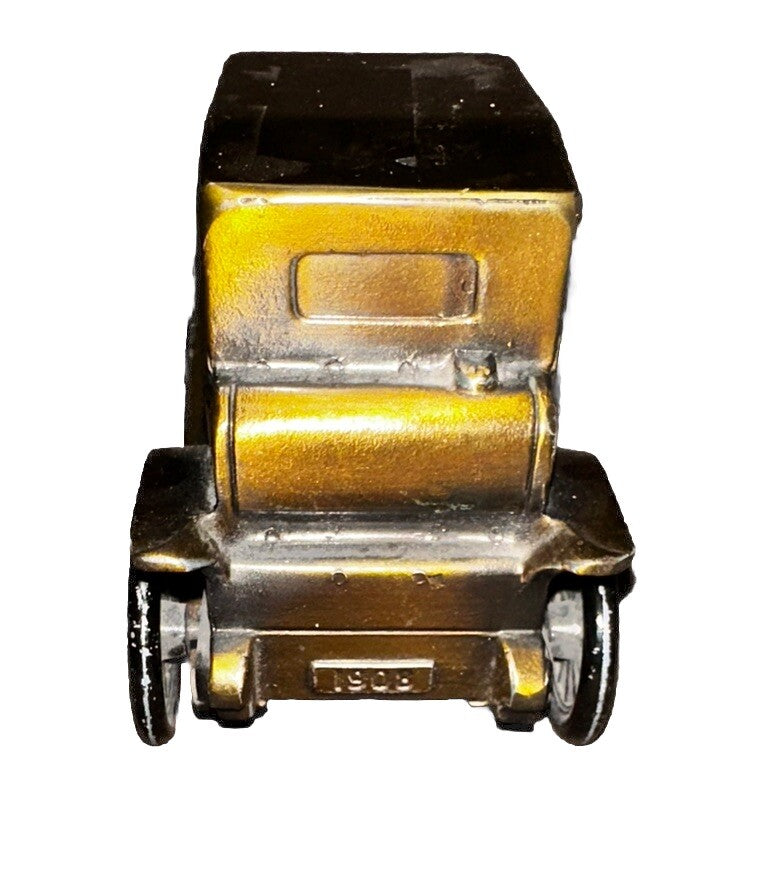Coin Bank 1908 Buick Brass Metal 1974 Banthrico Car Vintage