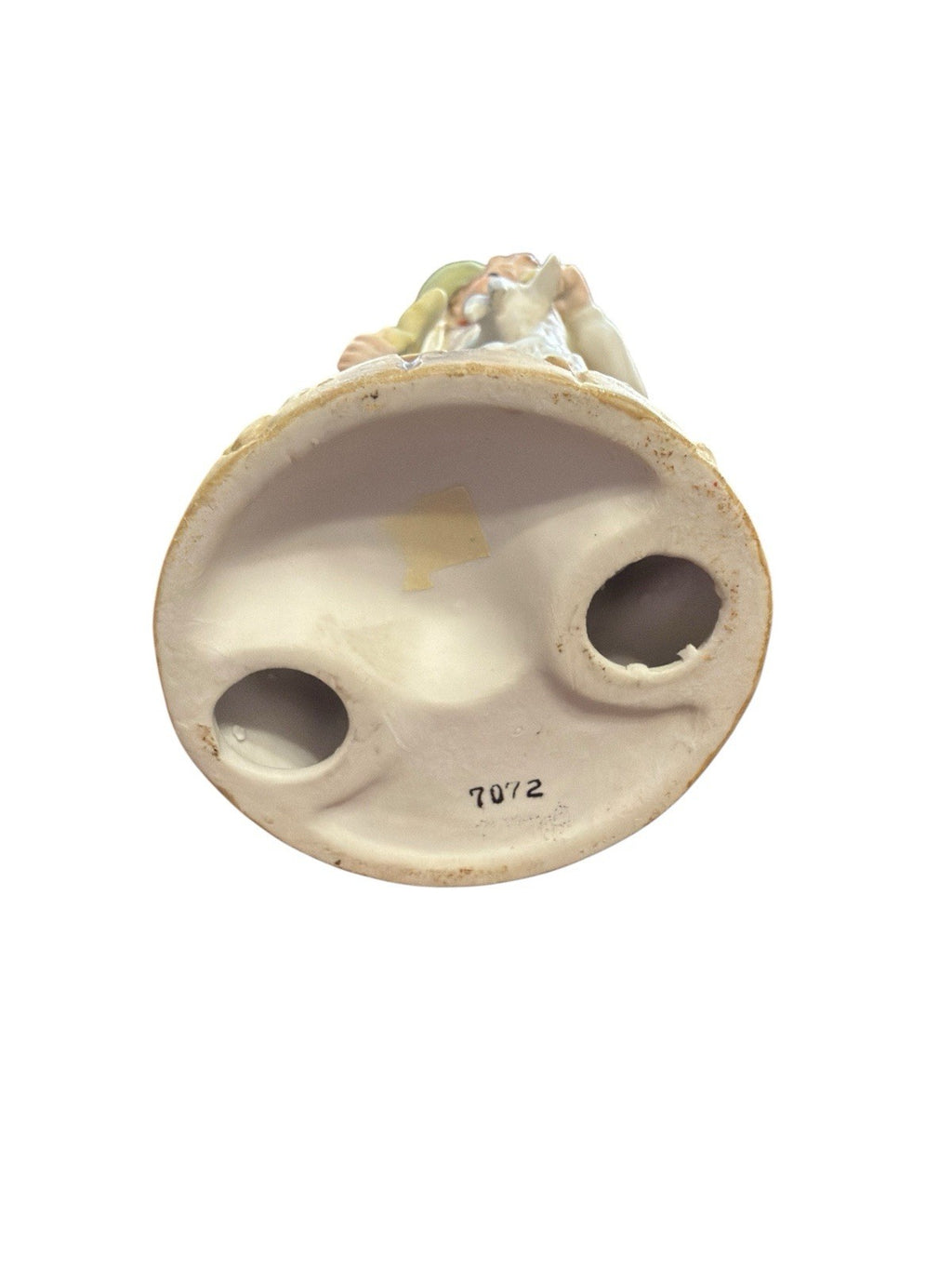 Boy With Lamb Figurine 8” Lenwile China Ardalt Japan Hand Painted Vintage