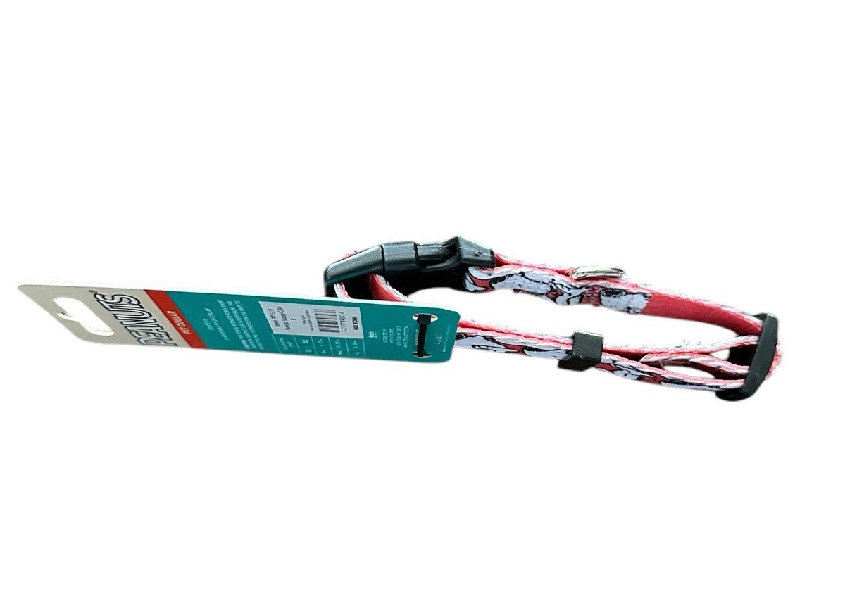 Dog Collar Small 11”- Fetch For Pets Peanuts Snoopy Nylon Adjustable 17” New