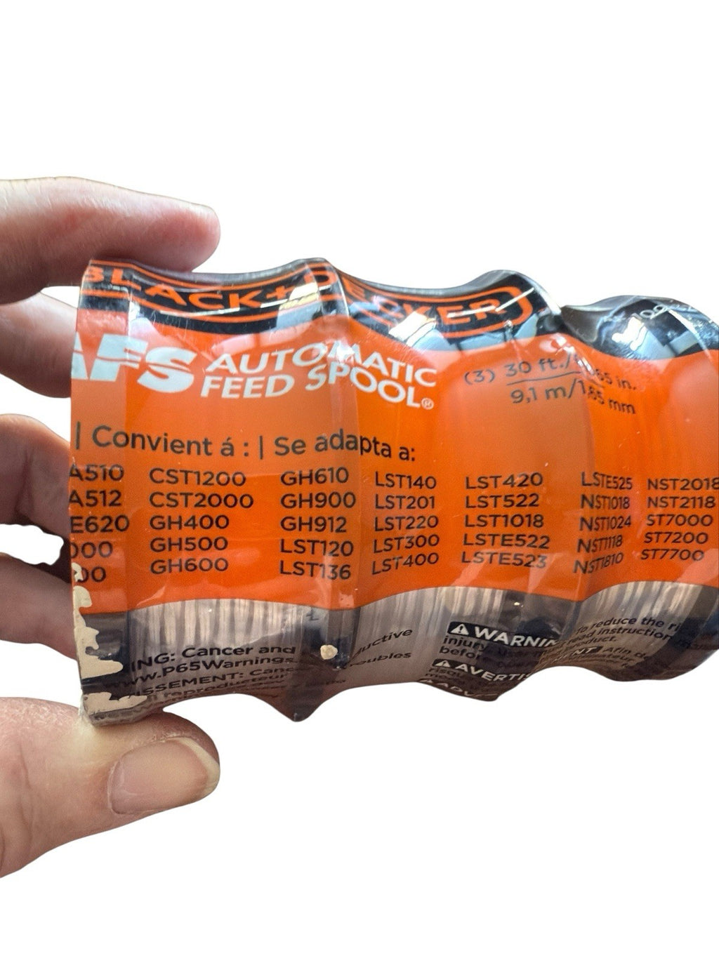 Black+Decker Trimmer Line 30Ft. x 0.065" AF1003ZP (3-Pk)