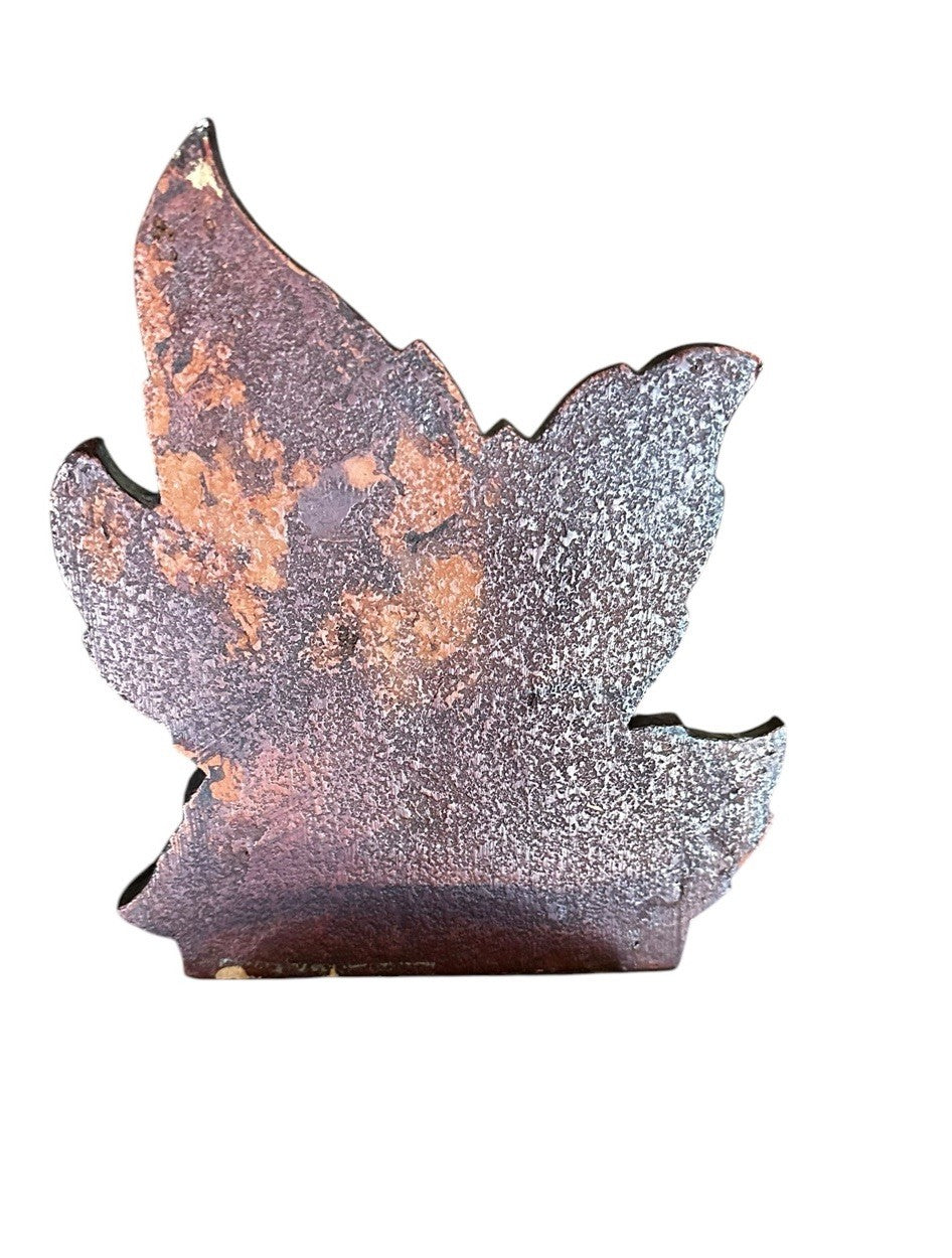 Bookends Gatco Brown Wood Tree Leaves Set Of 2  6.75” x 5.75” Vintage