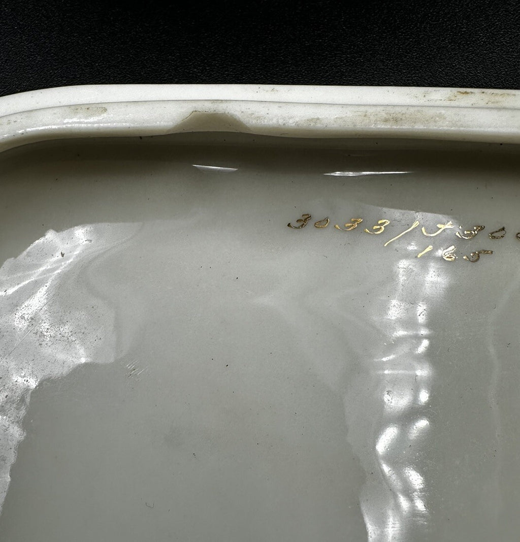 Cigarette Box 5”x 3 5/8" x 2" Lenox China Rose 3033 Pattern (READ) Vintage