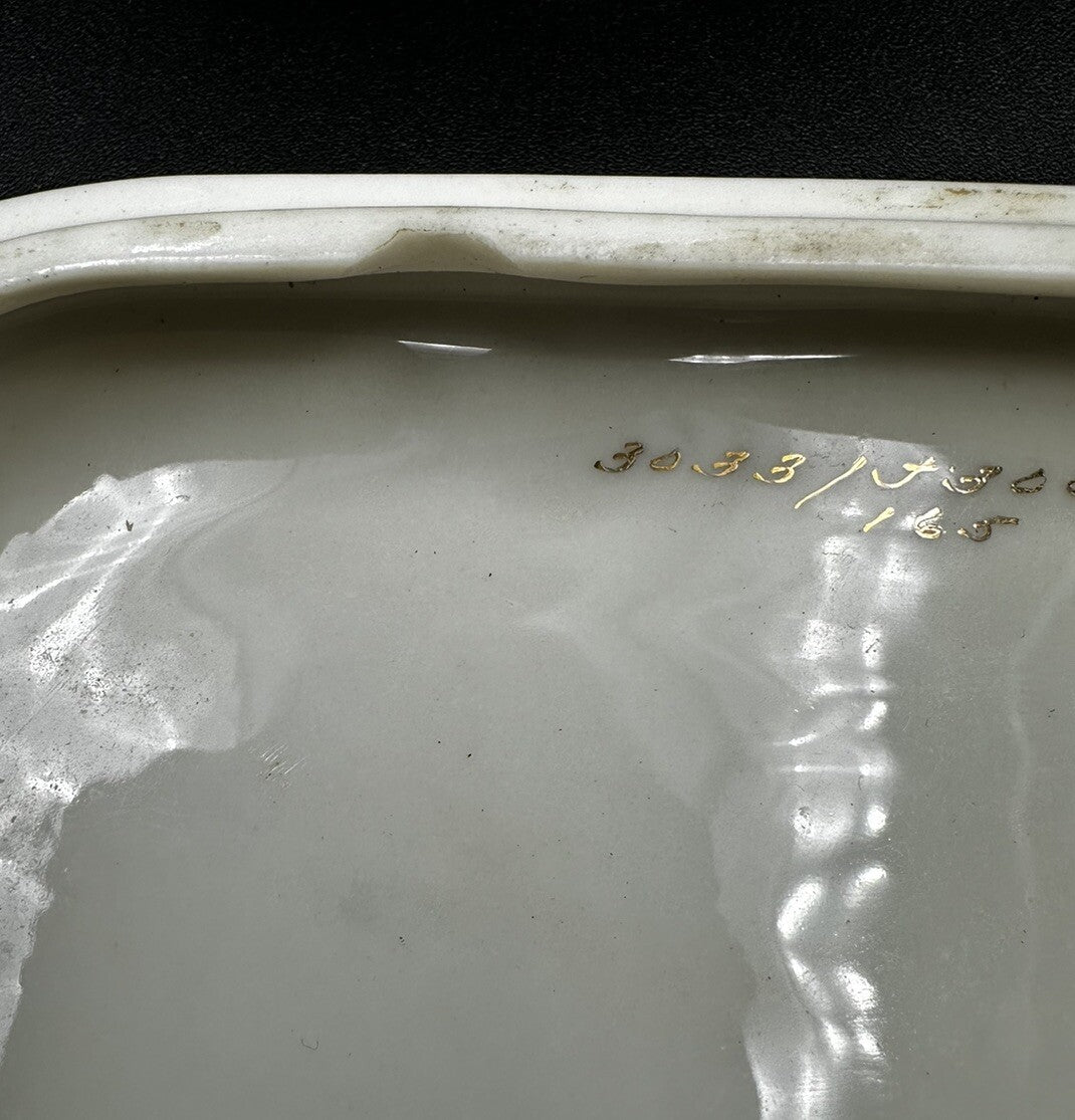 Cigarette Box 5”x 3 5/8" x 2" Lenox China Rose 3033 Pattern (READ) Vintage