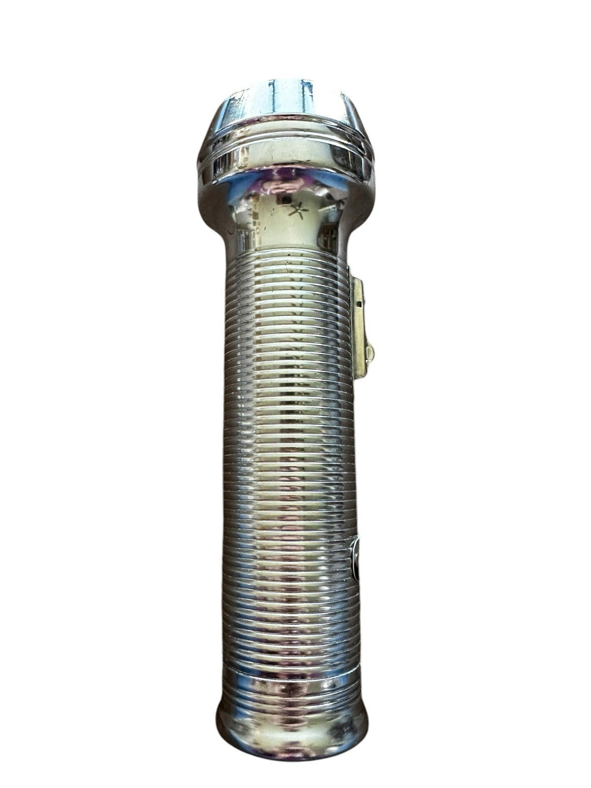 Flashlight Ray O Vac Sportsman Metal D Battery USA Retro Camp Hike Hunt Vintage