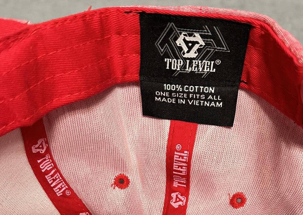 California & Republic Red/Black Top Level "CALI"Hat/ Cap