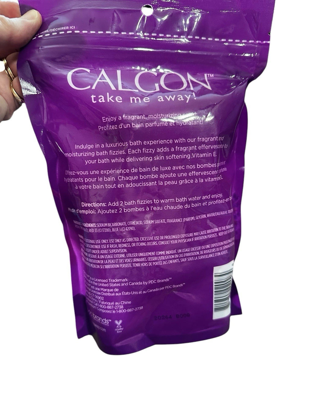 Bath Fizzies Bombs Lavender & Honey 8 Count Discontinued Calgon Moisturizing New