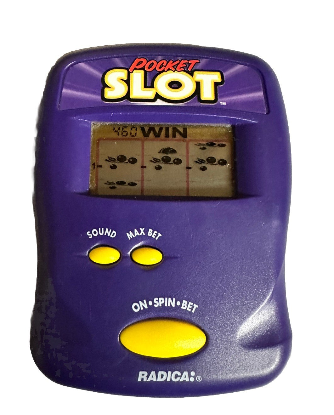 Electronic Slot Machine Handheld Game Works Great Radica Pocket Slot Vintage