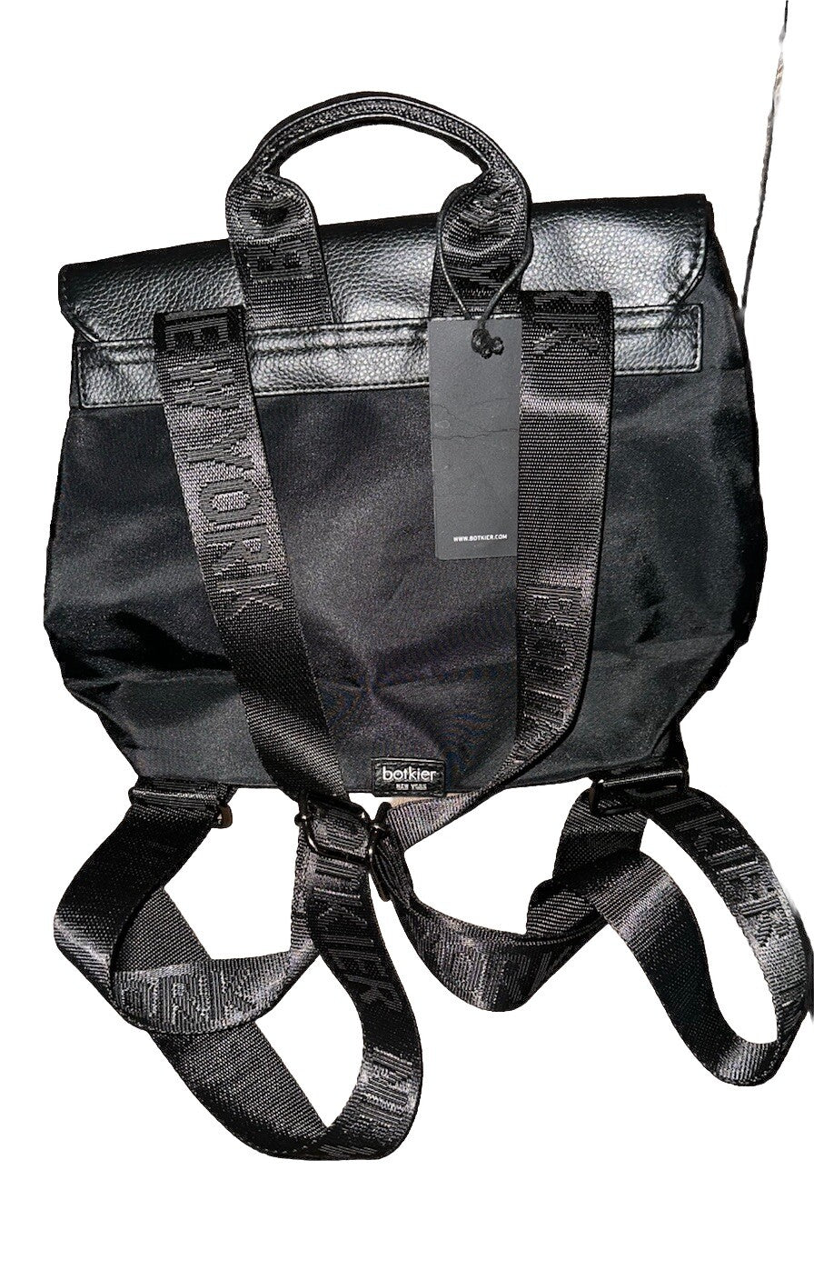 Backpack Small BOTKIER Black Nylon New York Trigger Purse NWT