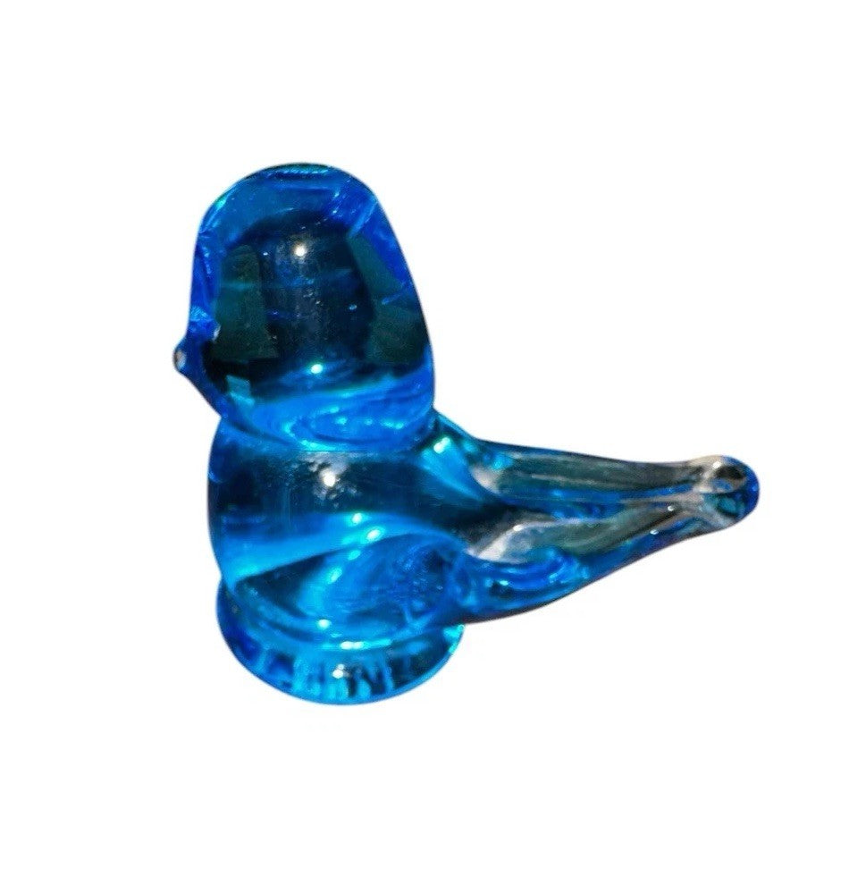 Bluebird Glass “Sunny day Bluebird” Signed By Ron Ray 1983 Vintage