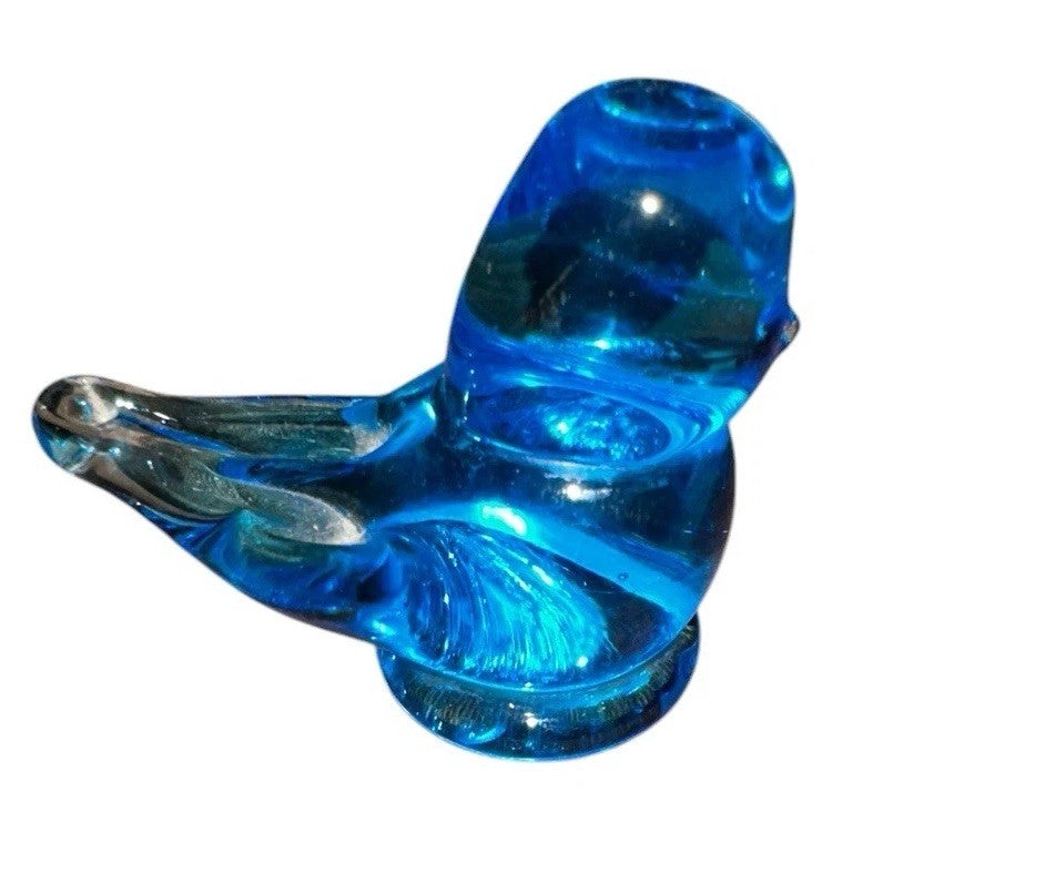 Bluebird Glass “Sunny day Bluebird” Signed By Ron Ray 1983 Vintage