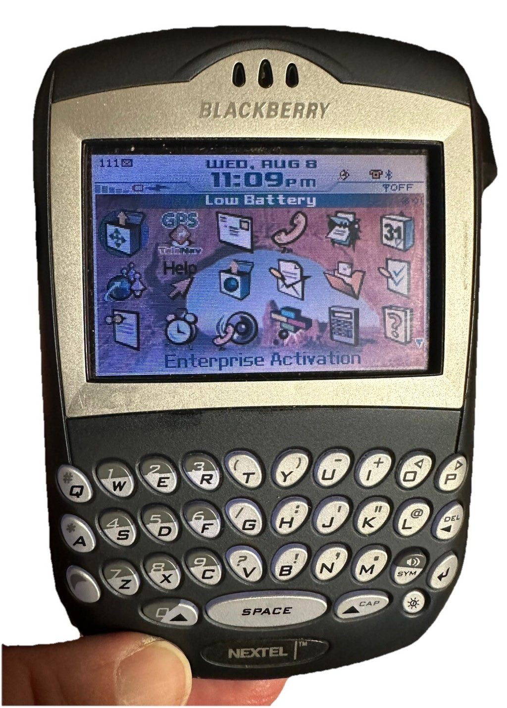 Cell Phones BlackBerry Nextel 7520 w Base/With Charger No Adapter (2)