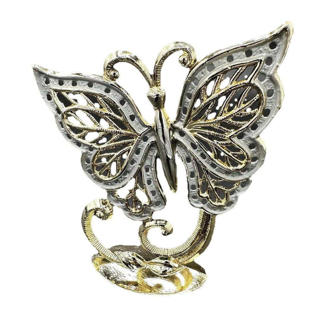 Earring Holder Butterfly Tree Torino Goldtone Vintage