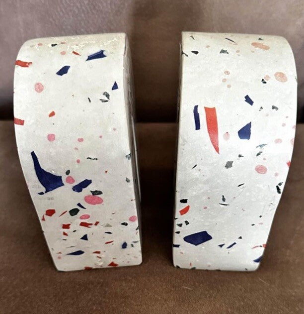 Bookend Target Threshold Terrazzo Solid Original Sticker Arched Shape Multicolor