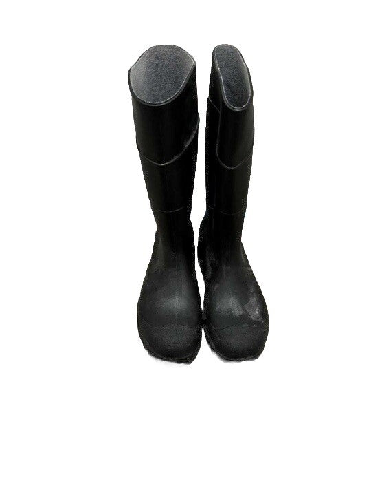 Boot’s SERVUS 18822 Men's Size 9 Women’s Size 11 Black Plain Toe PVC Rubber New