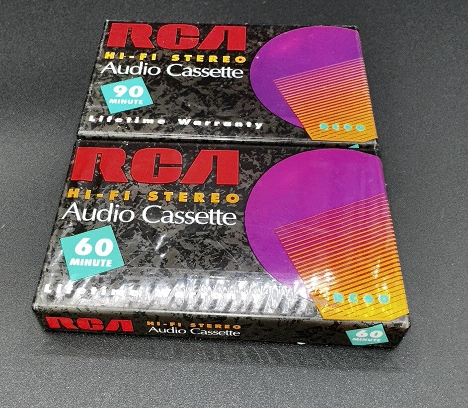 Cassette Tape Audio Recording RCA 60&90 Minutes Hi-Fi Stereo Sealed New
