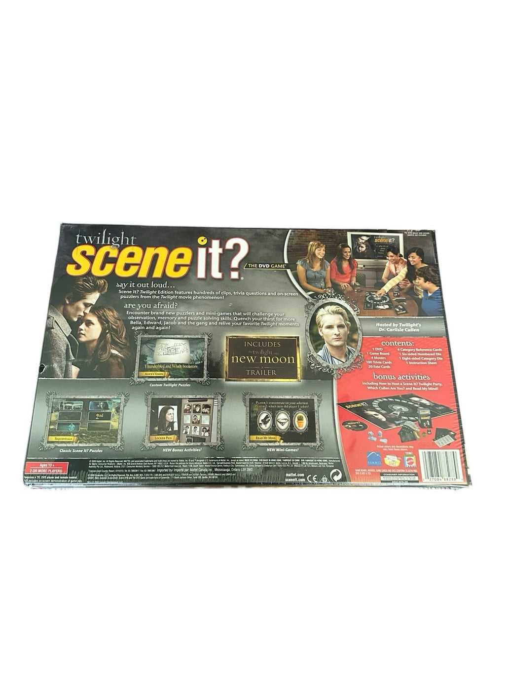 Board Game The DVD Twilight Scene It? Game Mattel 2009 New