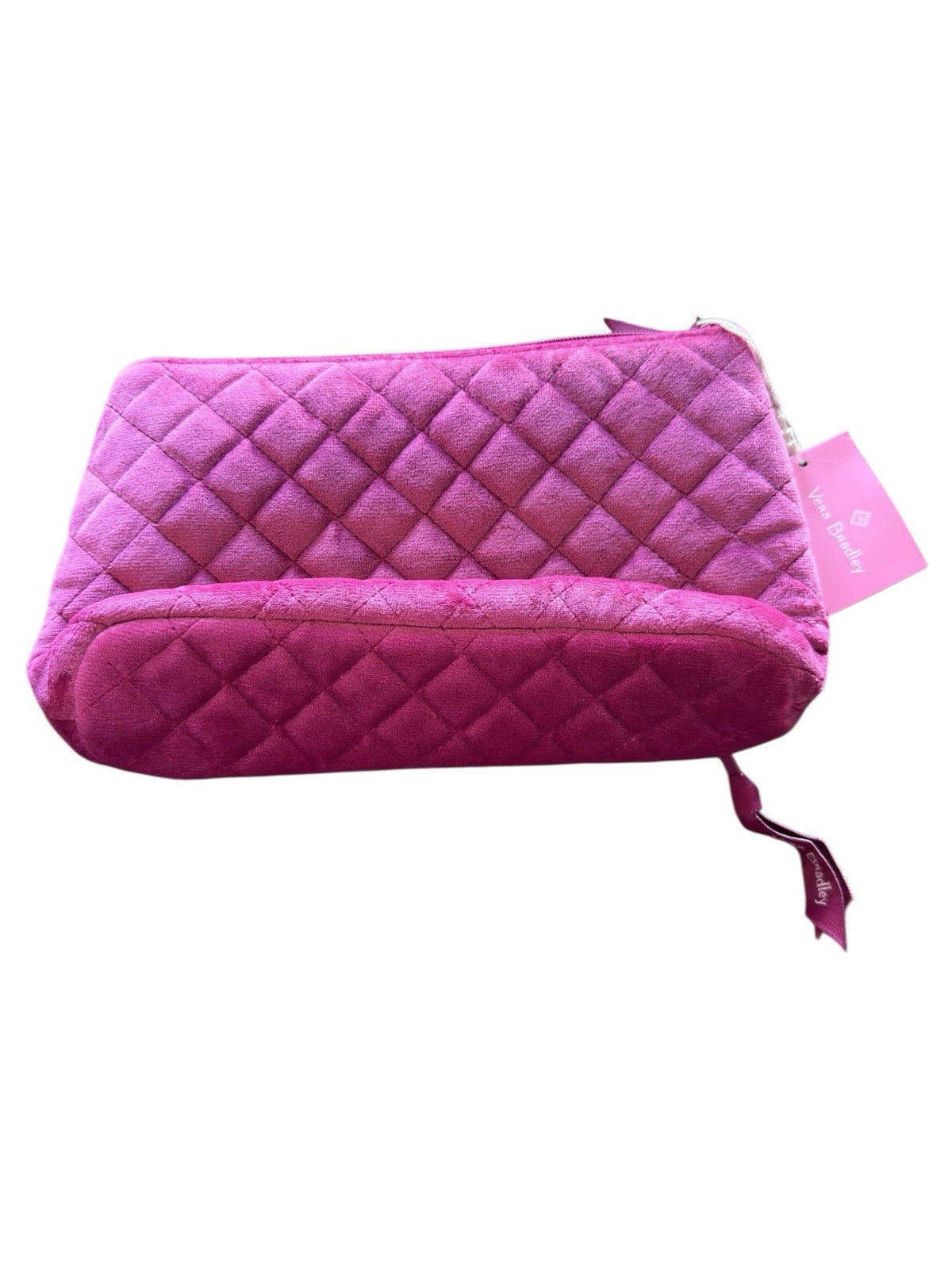 Cosmetic/Makeup Organizer Vera Bradley "Majestic Magenta" Quilted Velvet NWT