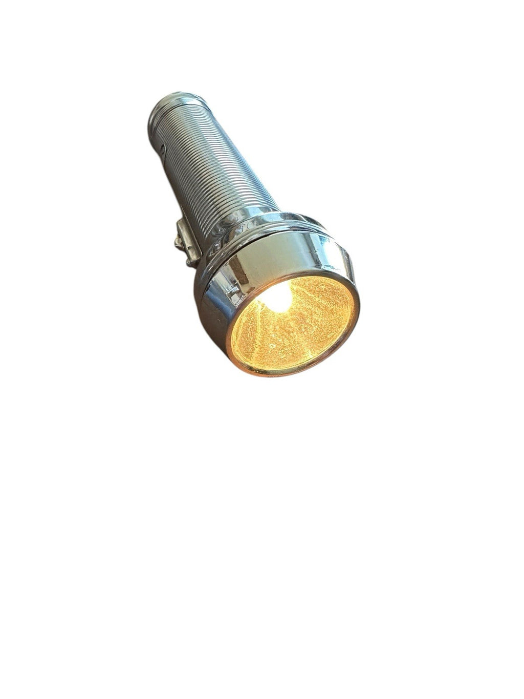 Flashlight Ray O Vac Sportsman Metal D Battery USA Retro Camp Hike Hunt Vintage