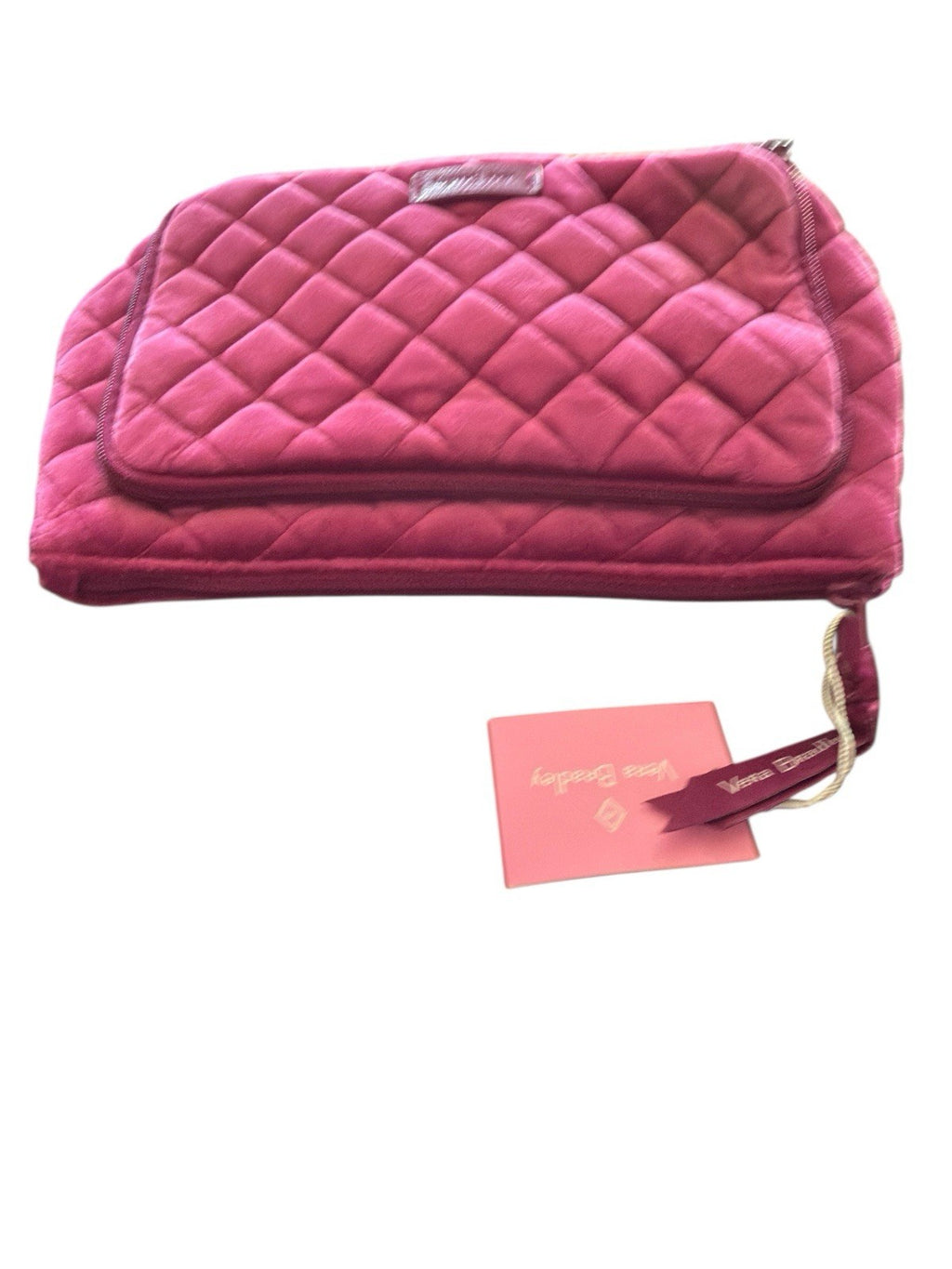 Cosmetic/Makeup Organizer Vera Bradley "Majestic Magenta" Quilted Velvet NWT
