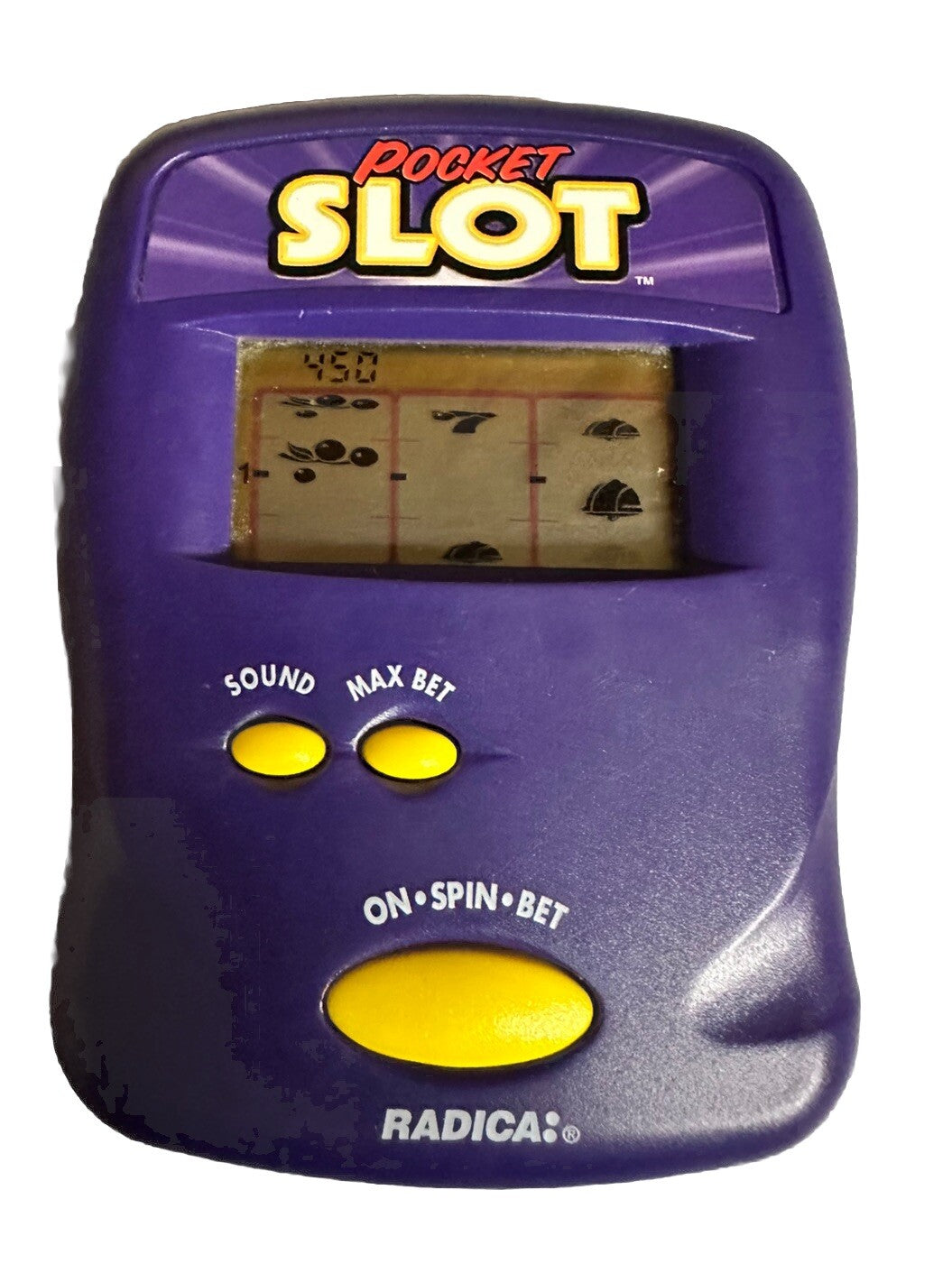 Electronic Slot Machine Handheld Game Works Great Radica Pocket Slot Vintage