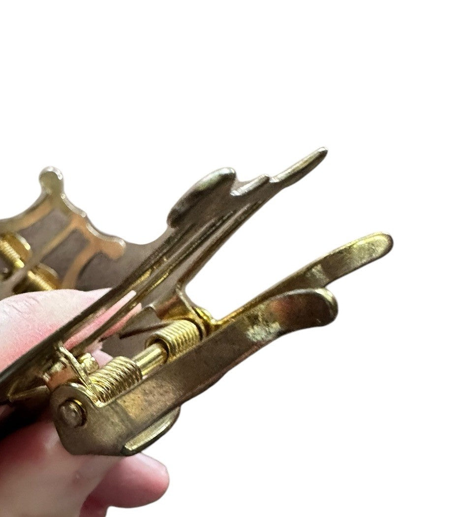 Clips Curved Shank Trumpet Music Sheet Brass (2) Vintage