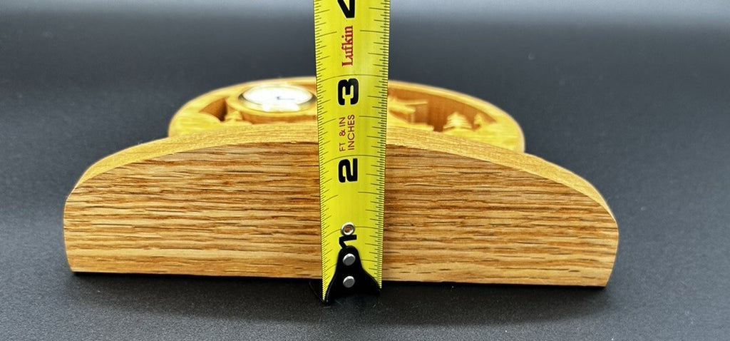 Clock Handcrafted Wood Cutout Unicorn Desk Mantel Untested