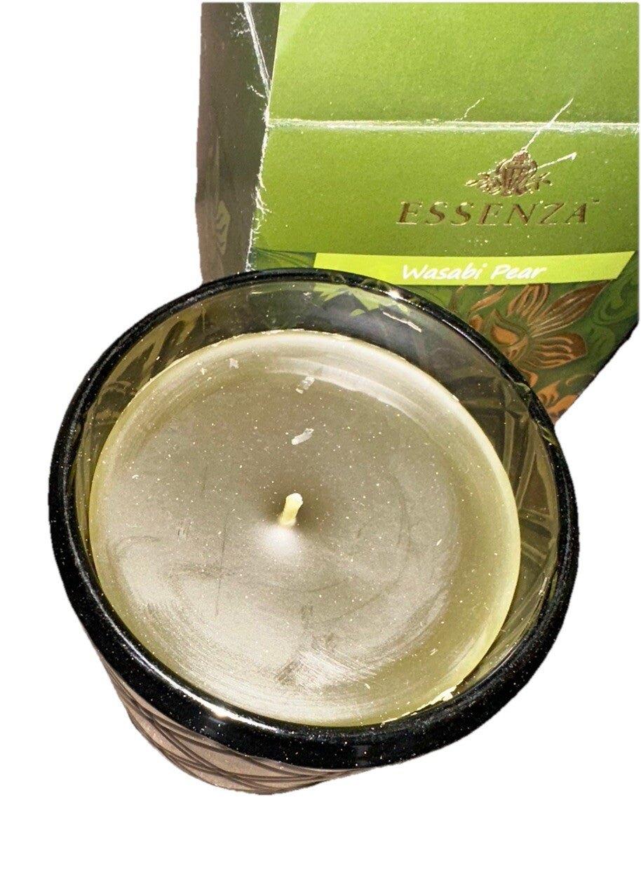 Candle Wasabi Pear Essenza 13.5 oz Fragrance Spa Pure Essential Oil W/Box New