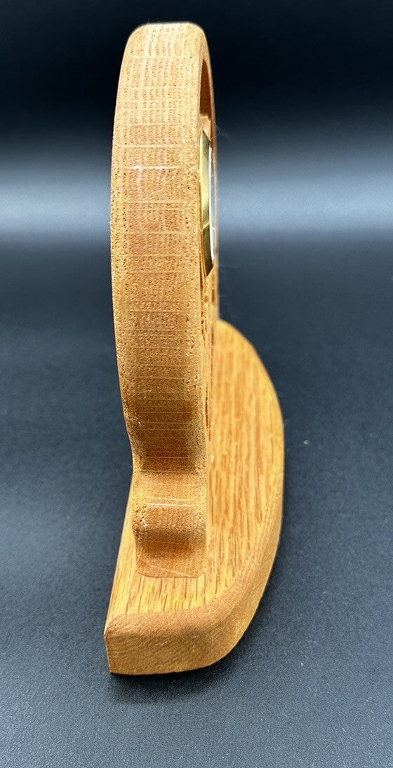 Clock Handcrafted Wood Cutout Unicorn Desk Mantel Untested