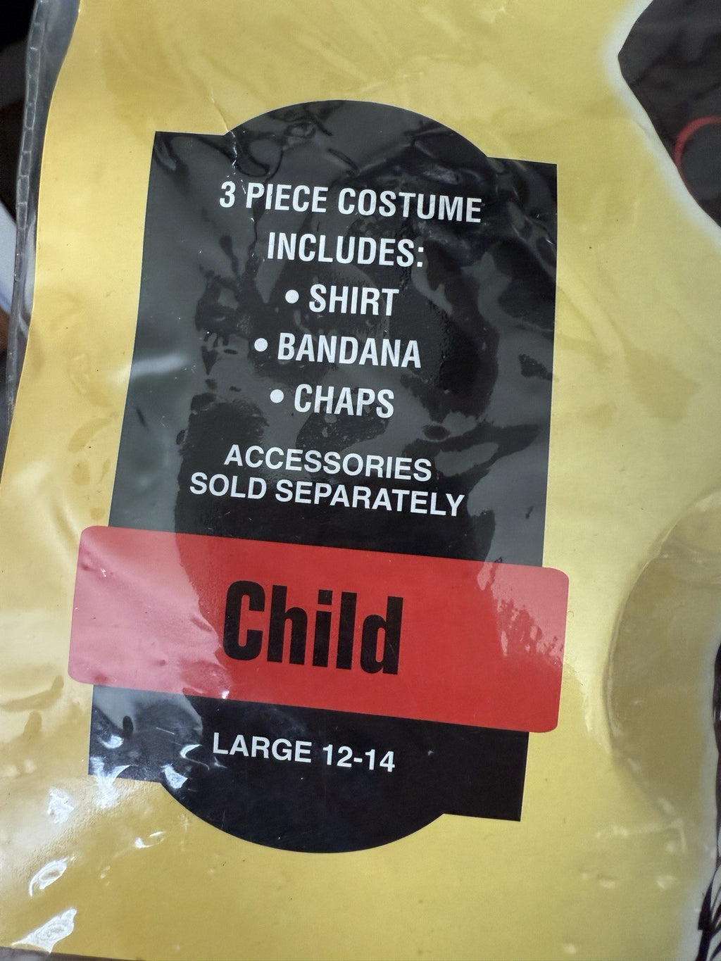 Cool Cowboy Costume Child L(12-14) New