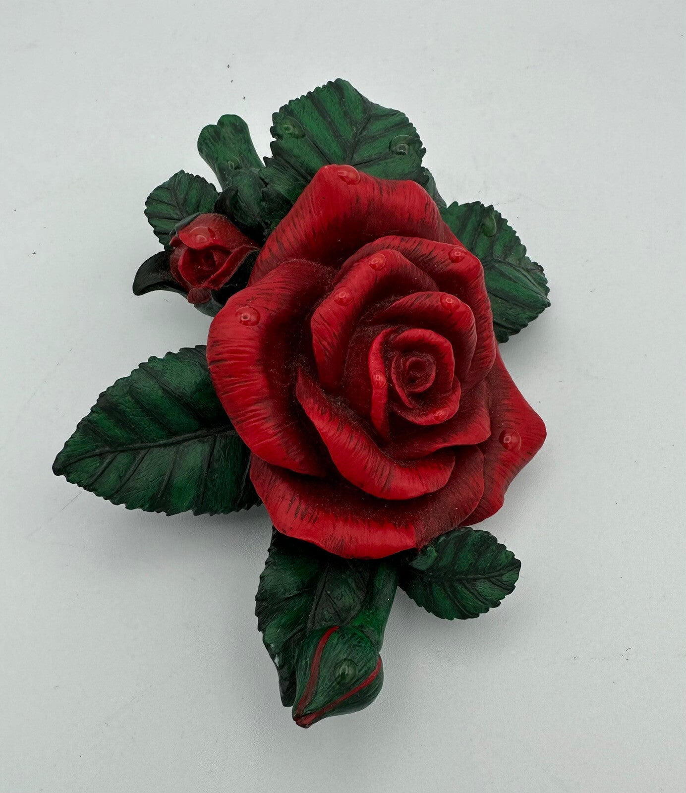 Casket Rose Red Painted Resin Batesville Co. Life Symbols 2006