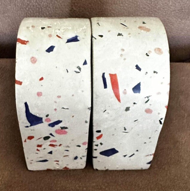 Bookend Target Threshold Terrazzo Solid Original Sticker Arched Shape Multicolor