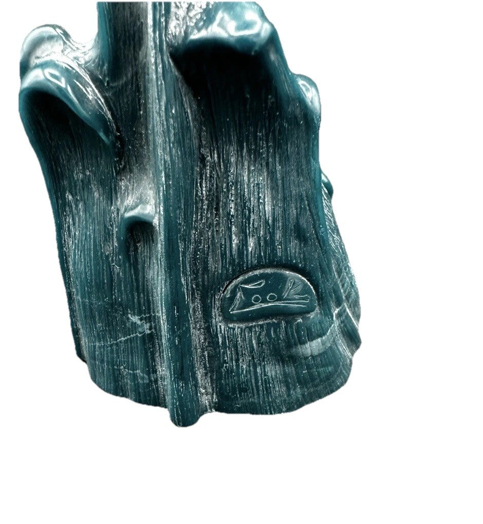 Dolphin Sculpture Cultured G.H. Cook Company Marble Fine Art Sculpture USA