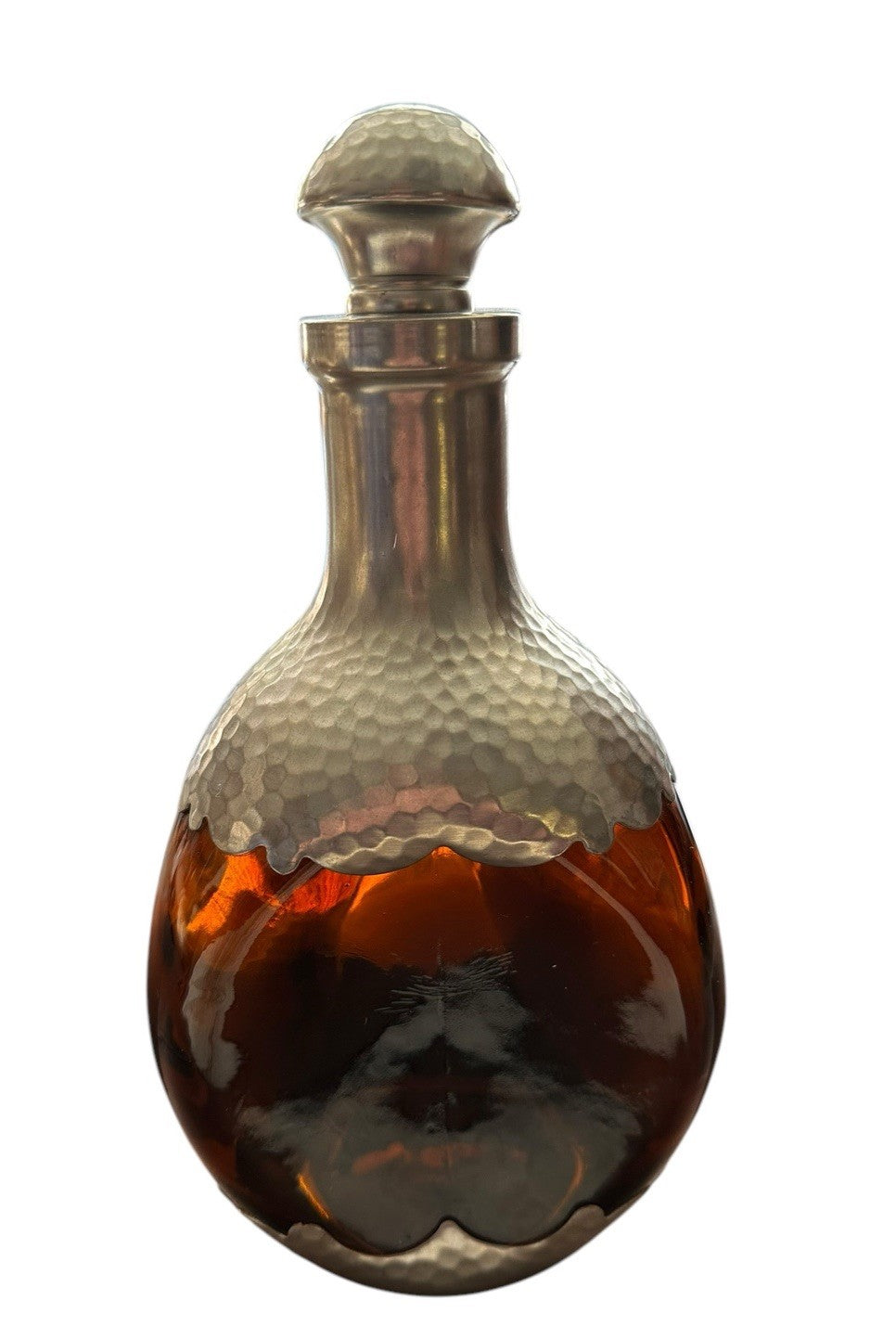 Decanter Daalderop KDM 1930’s Royal Holland Pewter Glass Liquor Vintage