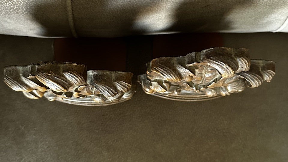 Bookends Syroco Wood Composite Ferns And Flora Mid Century Modern Made USA Vinyl