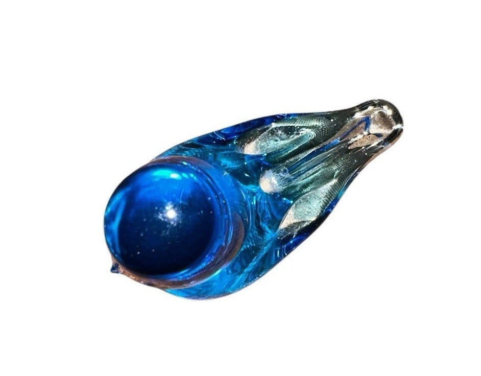 Bluebird Glass “Sunny day Bluebird” Signed By Ron Ray 1983 Vintage