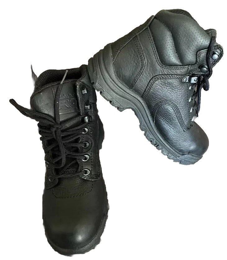 Boot Black Leather Women's 6.5M 72399 Timberland Pro Series Safety Toe Titan