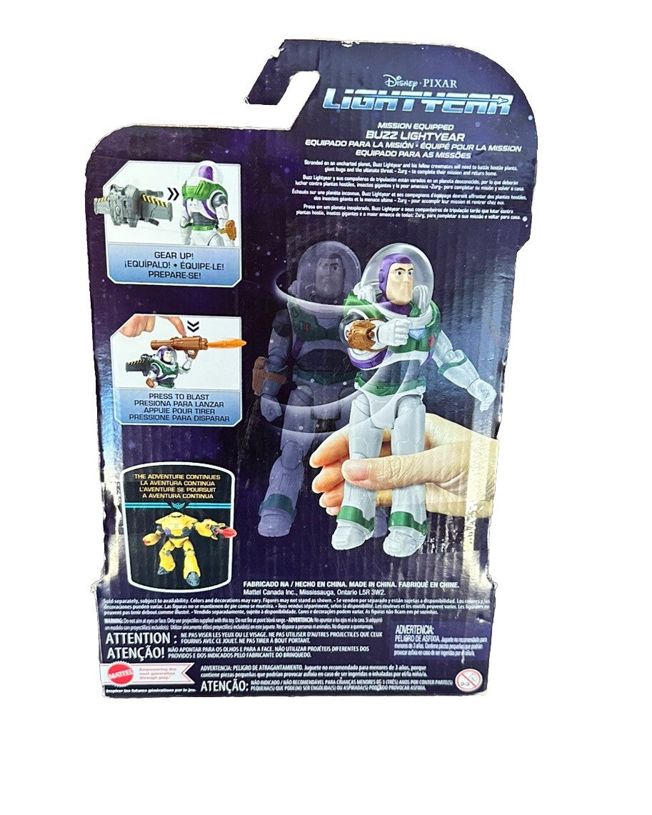 Buzz Lightyear Action Figure Disney PIXAR Lightyear Mission Equipped New