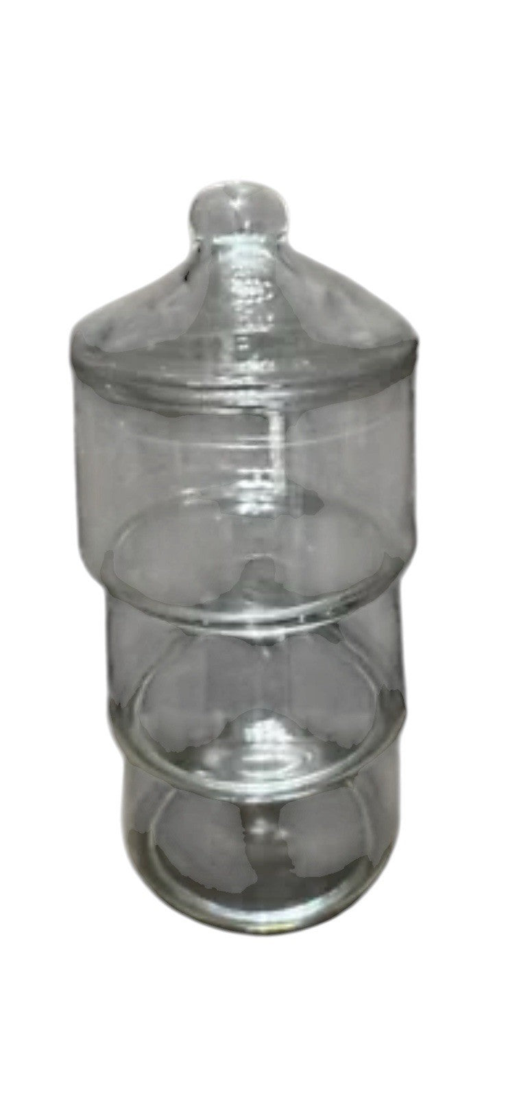 Candy Jars with Cover Storage Container Indiana Glass Staxet 3 Stacking 9.5” Vtg