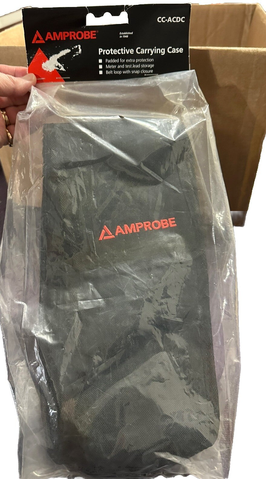 Carrying Case For Meter & Test Leads  Amprobe 2732643 CC-ACDC Protective New