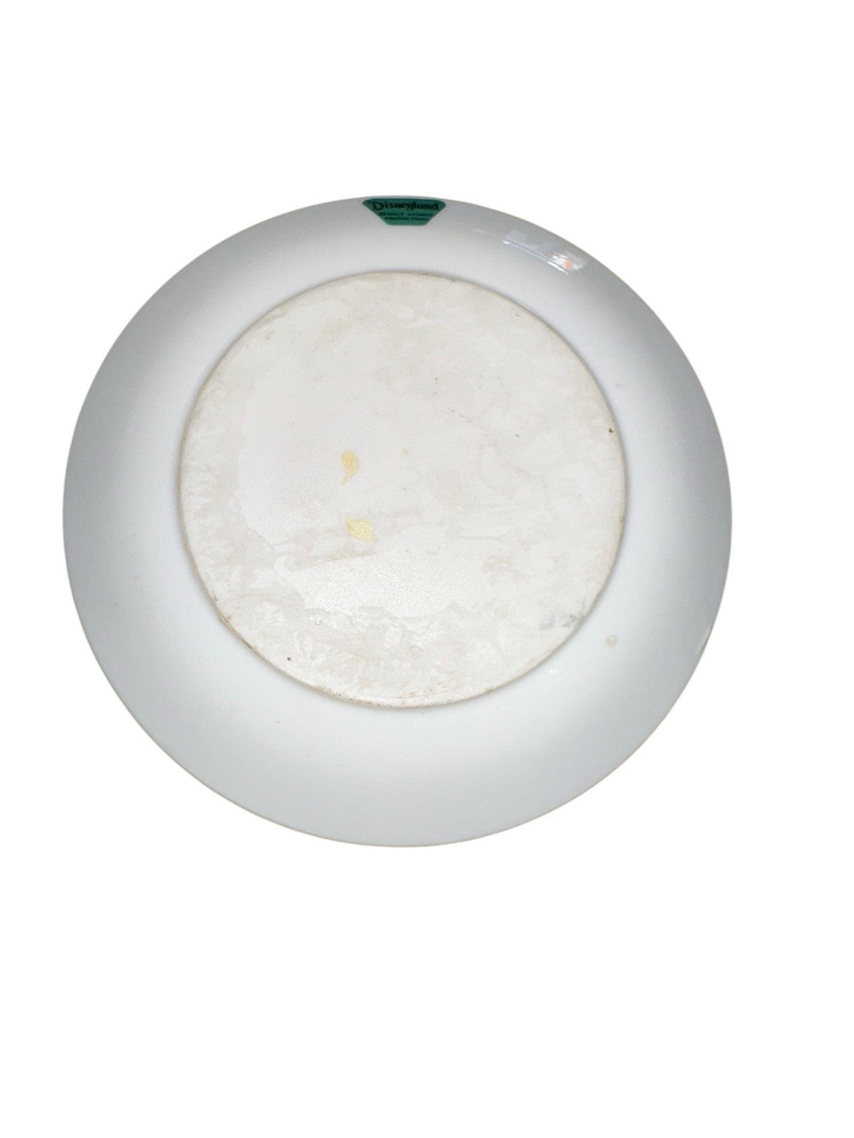 Ashtray Tinkerbell Gold Pink Aqua Colors Ceramic 5" Disneyland Castle Vtg