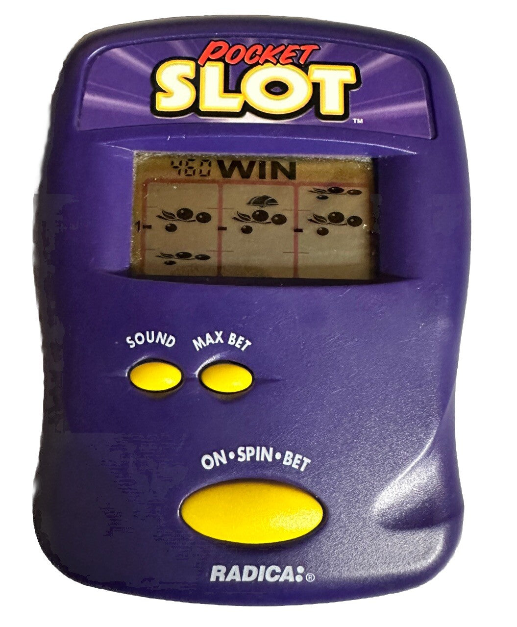 Electronic Slot Machine Handheld Game Works Great Radica Pocket Slot Vintage