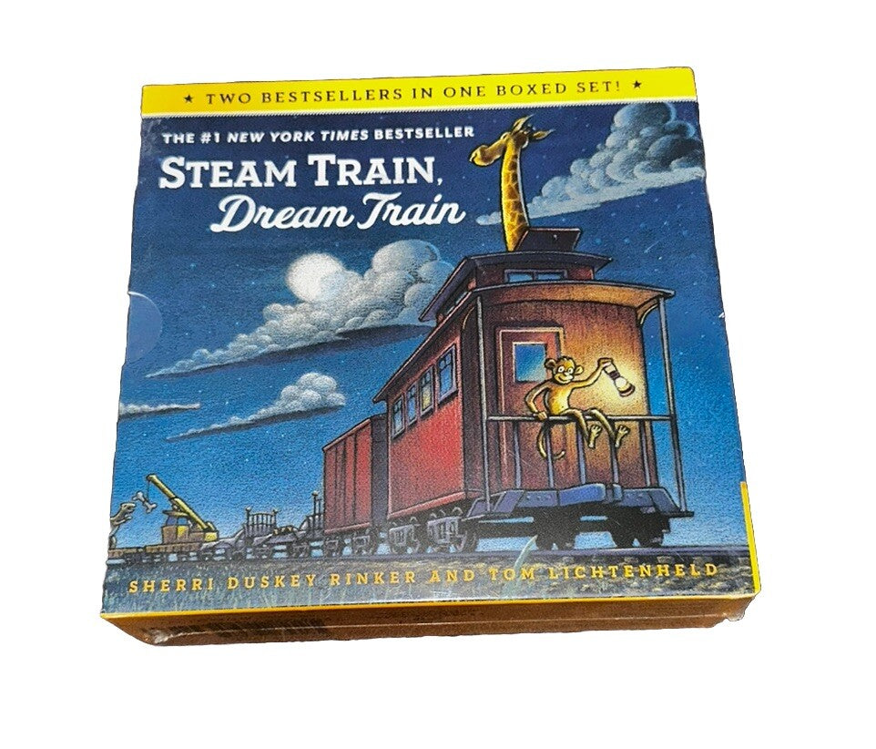 Books Goodnight, Goodnight, Construction Site and Steam Train Dream Train Board