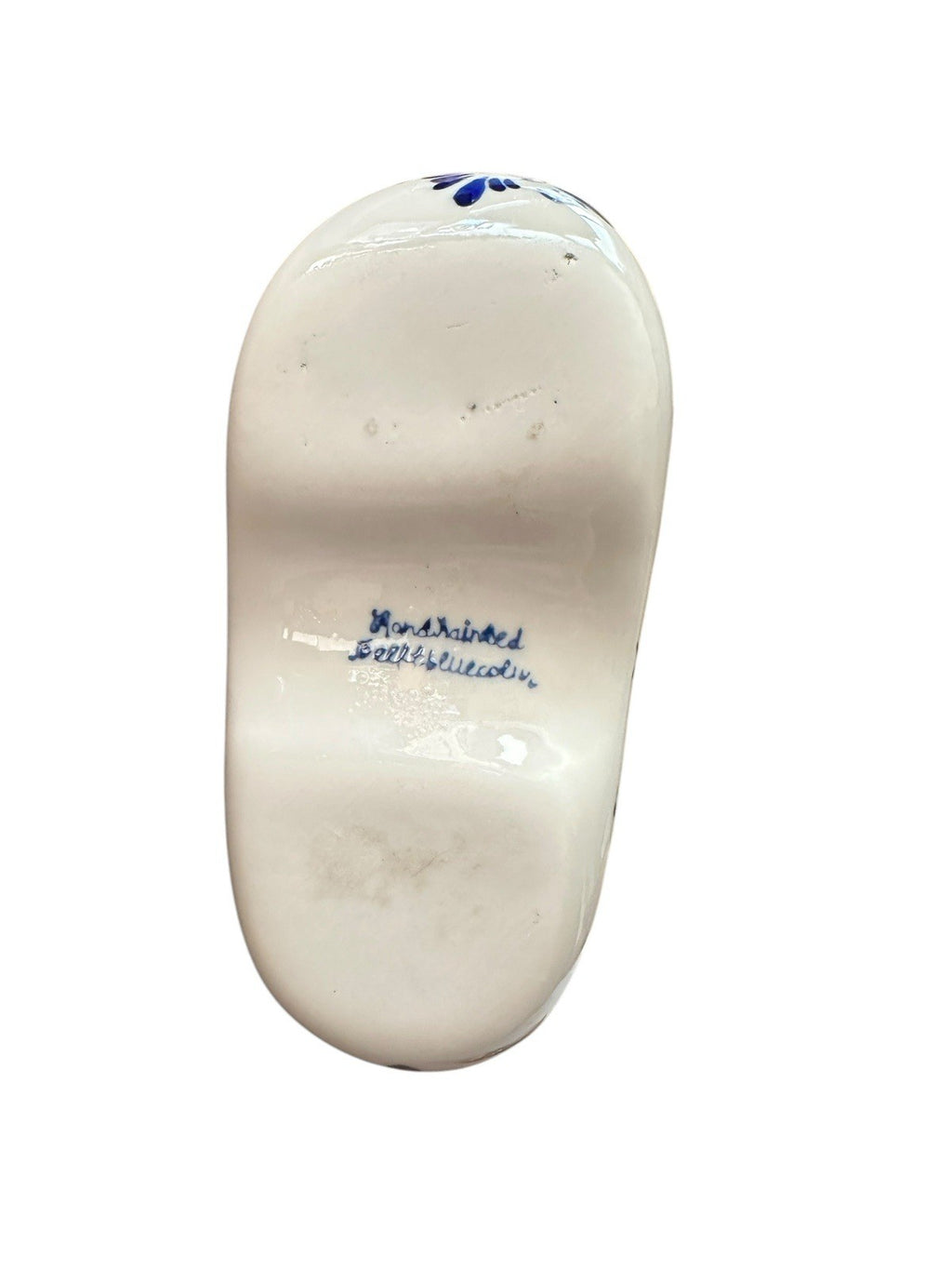 Ashtray Hand Painted 6” Blue And White Windmill Delft Pottery Shoe Planter, Vtg