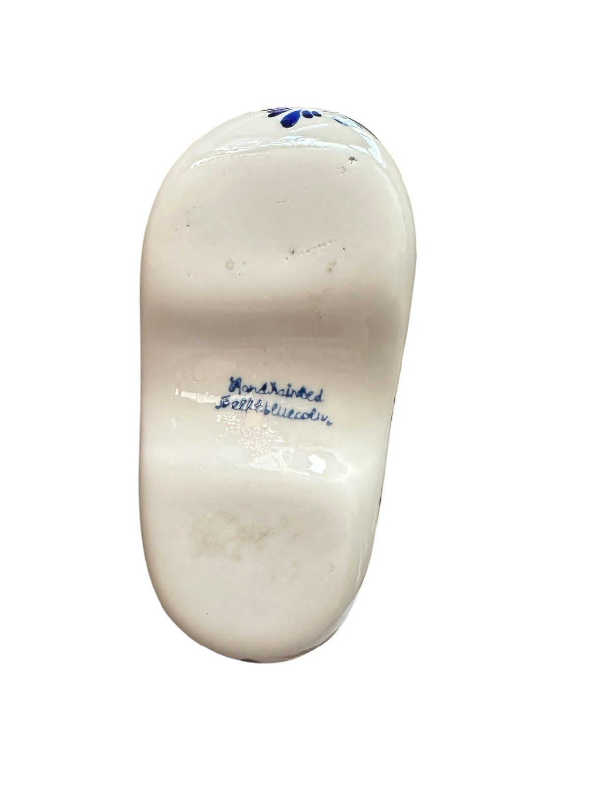 Ashtray Hand Painted 6” Blue And White Windmill Delft Pottery Shoe Planter, Vtg