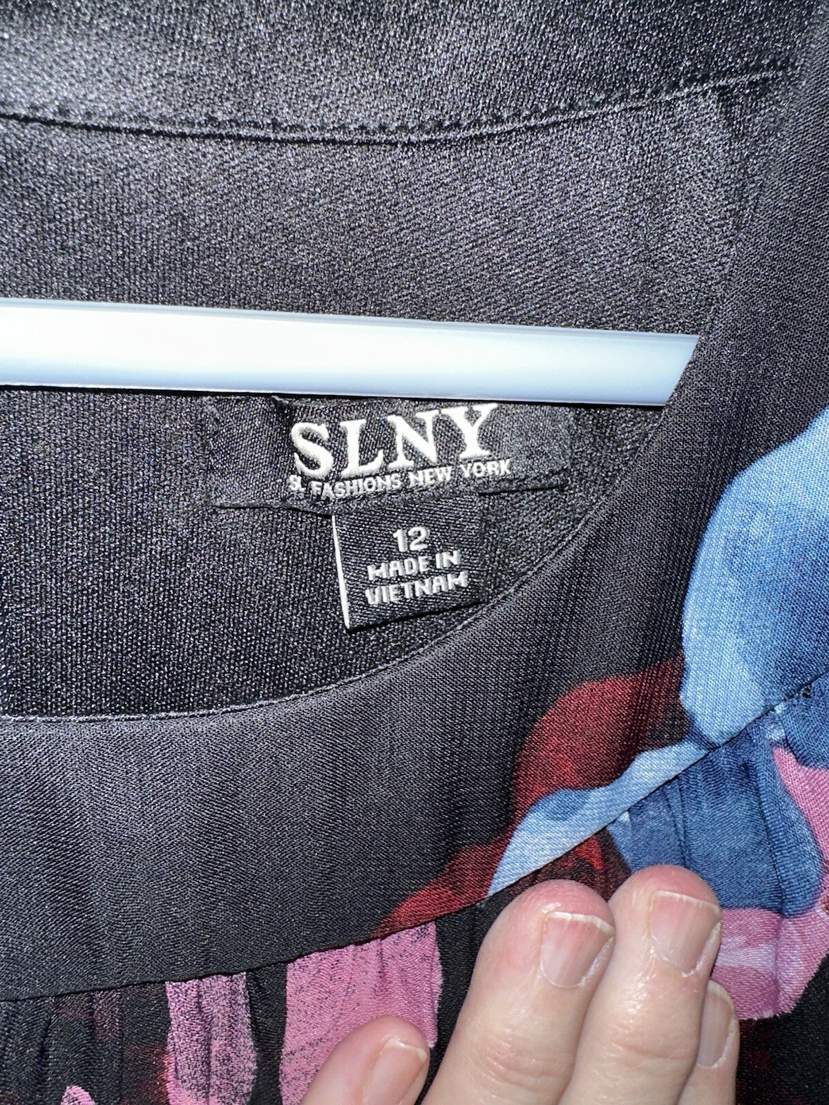 Dress S.L. Fashions Sleeveless Floral Print Flowing Ruffle Tiered Party Maxi NWT