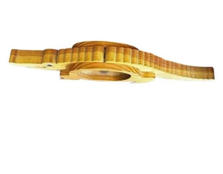 Alligator Piggy Bank Wood Belly 90s Animal Bank Figure 22” Handmade Vintage