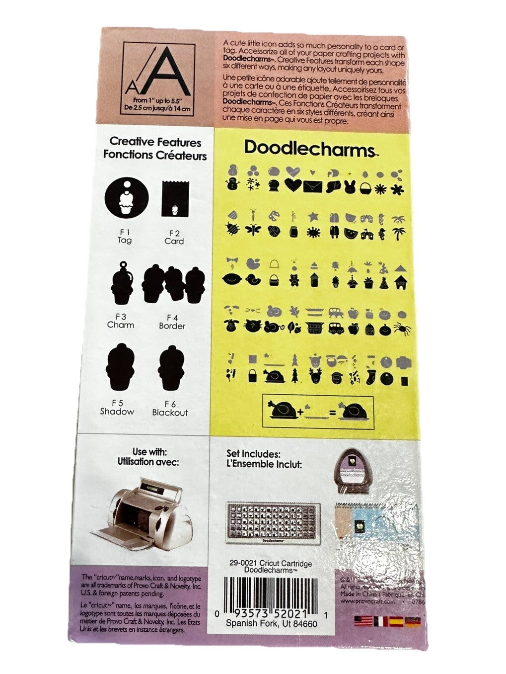 Cricut Shapes Cartridge Provo Craft 29-0021 Complete Doodlecharms