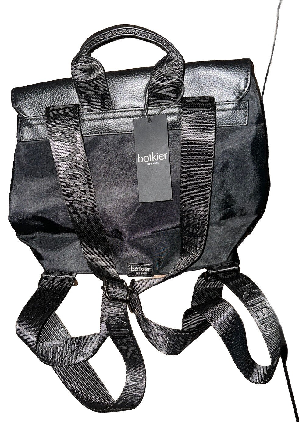 Backpack Small BOTKIER Black Nylon New York Trigger Purse NWT
