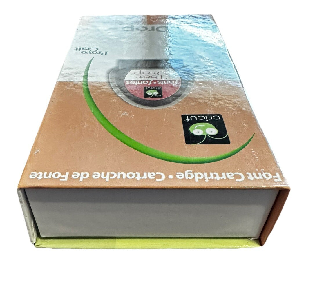 Cricut Tear Drop Alphabet Number Font Cartridge Preowned